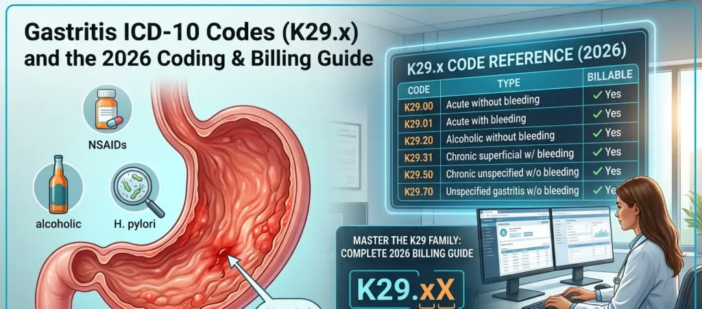 Gastritis ICD-10 Codes