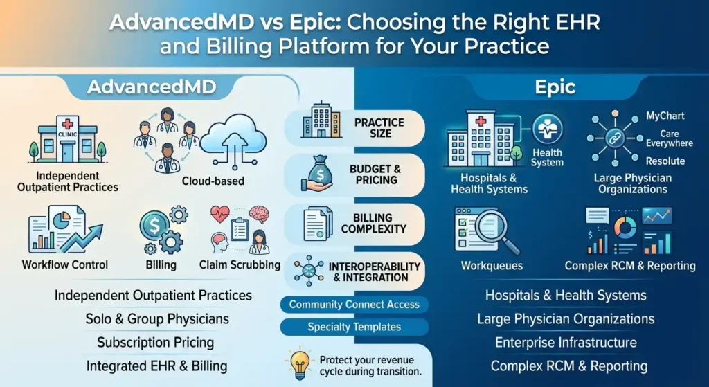AdvancedMD vs Epic
